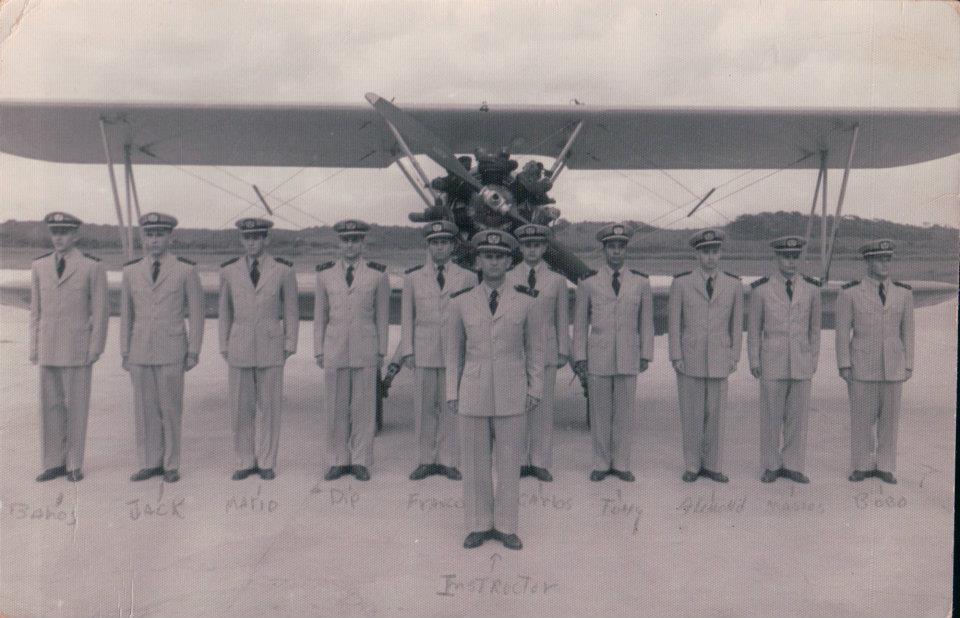This group photo from Cuba shows a younger Antonio Bascaro, who is standing fourth from the right.