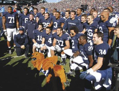 Justin K. Aller/Getty Images
With victories over Wisconsin and Michigan State, Penn State will clinch a spot in the Rose Bowl.