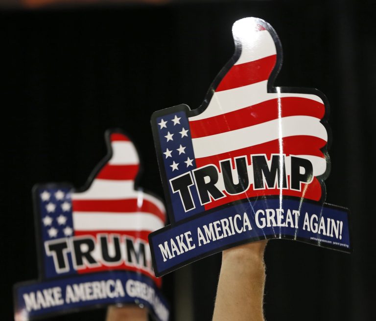 President Trump is doing well with blue collar and older voters in a new battleground state survey.