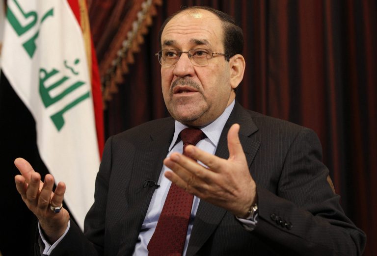 FILE - This Dec. 3, 2011 file photo shows Iraq's Shiite Prime Minister Nouri al-Maliki talks during an interview with The Associated Press in Baghdad, Iraq. The prospect of the U.S. military returning to the fight in Iraq has turned congressional hawks into doves. Lawmakers who eagerly voted to authorize military force 12 years ago to oust Saddam Hussein and destroy weapons of mass destruction that were never found now harbor doubts that air strikes will turn back insurgents threatening Prime Minister Nouri al-Maliki's government and Baghdad. (AP Photo/Hadi Mizban, File)