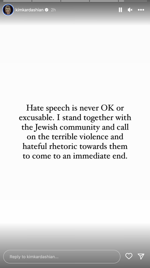 Kim Kardashian statement 