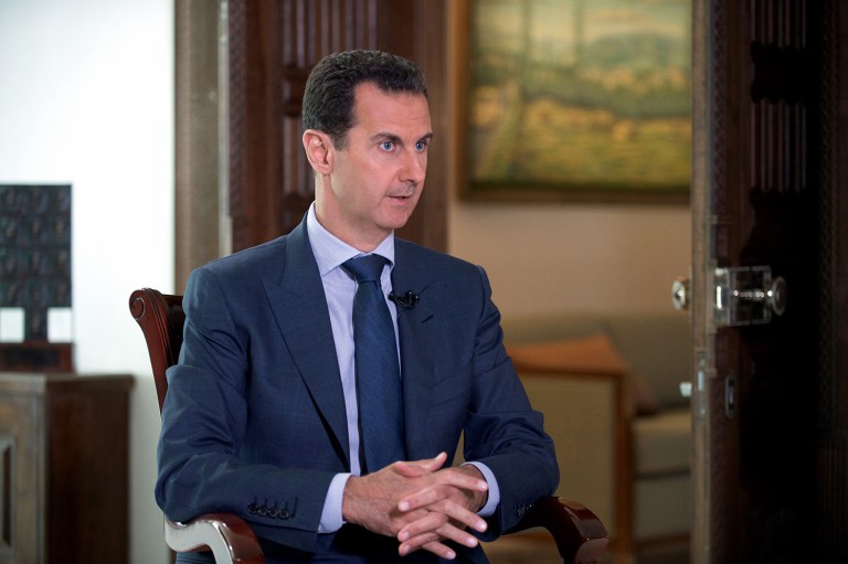 Syrian President Bashar Assad said U.S. airstrikes on Syrian troops in the country's east were 