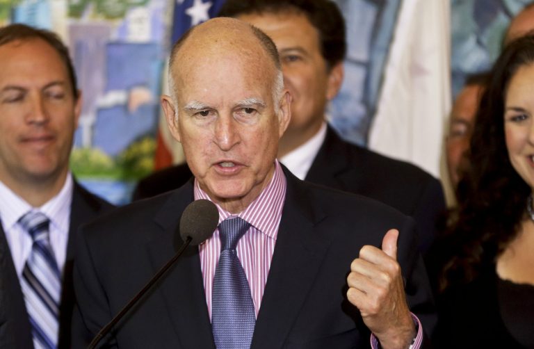 Supporters of once and present California Gov. Jerry Brown are looking for him to take his comeback tour to a new level and run for president, the Los Angeles Times reports. (AP Photo)
