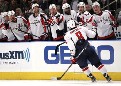 Kathy Willens/APWashington Capitals star Alex Ovechkin scored the game-winner on a power-play goal in the third period Monday in New York.
