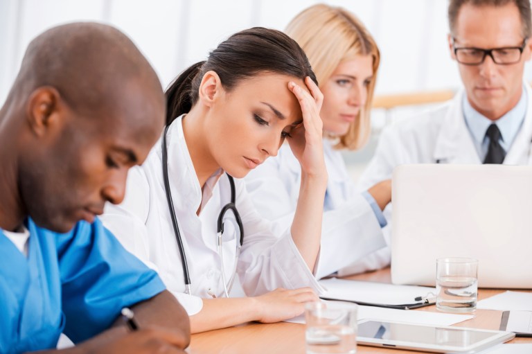 Half the nation's doctors don't like Obamacare-mandated penalties for hospital readmissions and poor healthcare quality, a new survey finds. (iStock Photo)