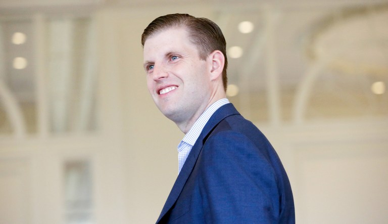 Eric Trump said that his father, President Trump, 