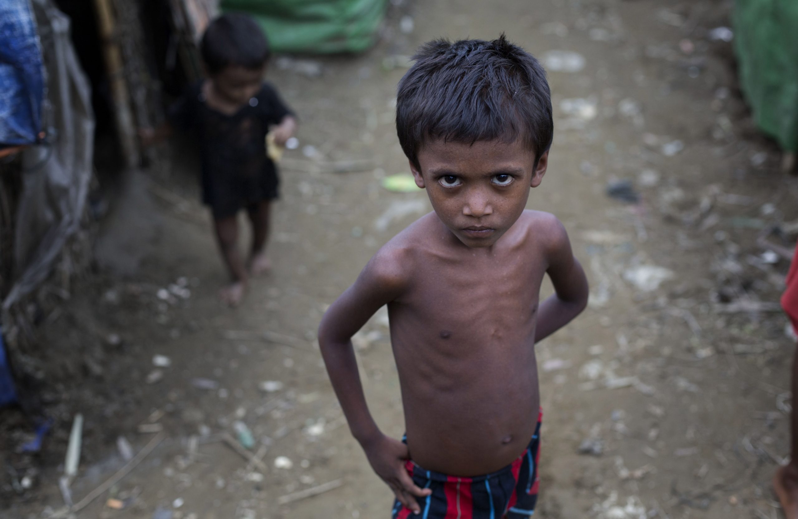 Rohingya children in Myanmar camps going hungry
