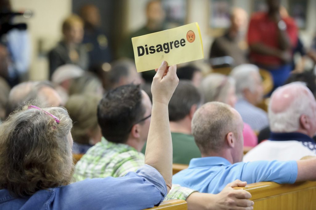 Town hall protests: Civic engagement, or boxing out everyone else?