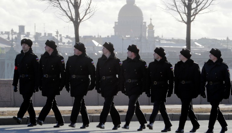 The amendment adding the Russia sanctions easily passed 97-2 on Wednesday. (AP Photo/Dmitri Lovetsky)