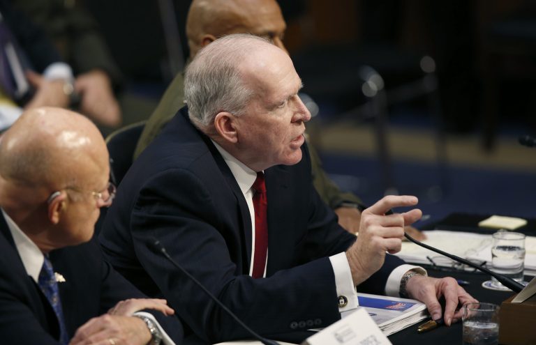 This is the annual threat assessment, is it not? a visibly-irritated CIA director John Brennan said. (AP Photo/Alex Brandon)