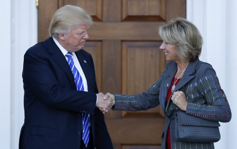 President-elect Trump's pick for secretary of education is Betsy DeVos. (AP Photo/Carolyn Kaster)