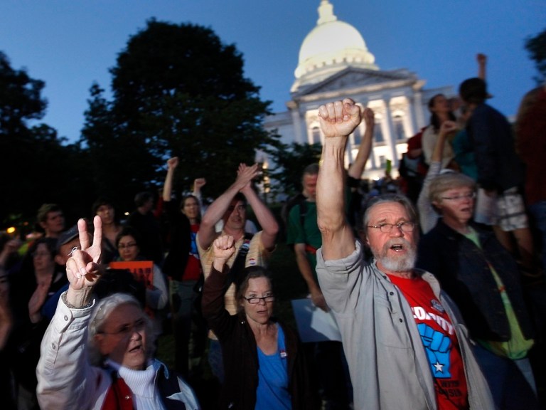 Wisconsin election puts labor unions on the ropes
