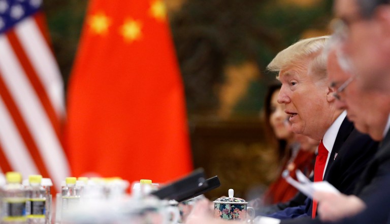 President Trump's new tariffs on steel and aluminum risk a trade war with close allies like Canada, the European Union, and Japan, but will most certainly annoy China. (Thomas Peter/Pool Photo via AP)
