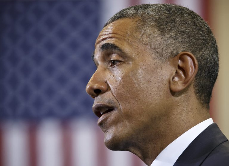 President Obama speaks at the Walker Jones Education Campus in Washington on Monday. (AP/J. Scott Applewhite)