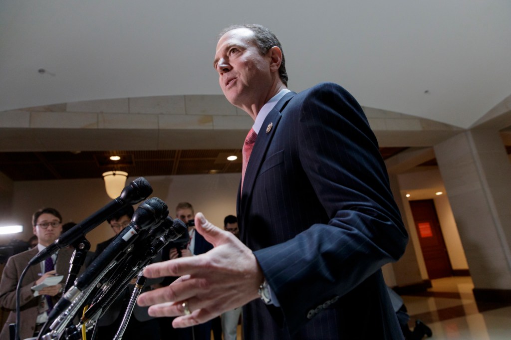 White House will allow Democrat Schiff to review intel documents