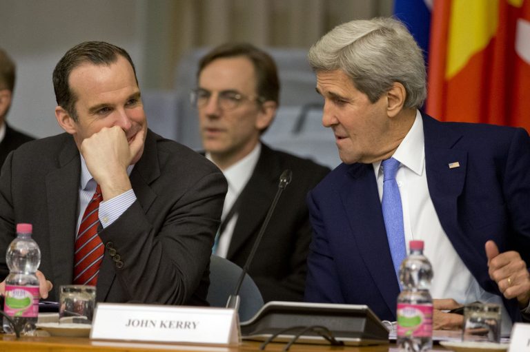 Kerry said Russian and Iranian officials both told him they are prepared to have a cease-fire. (AP Photo/Andrew Medichini)