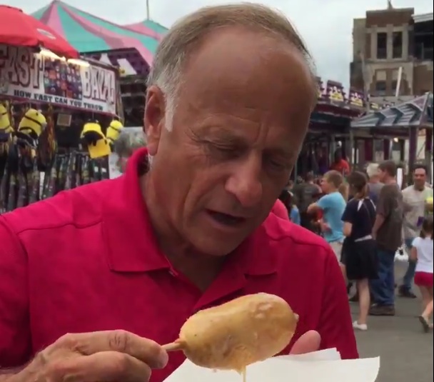 Watch: Lawmaker braves a stick of fried butter