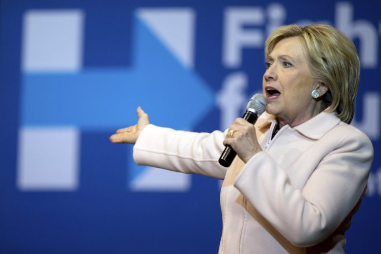 Hillary Clinton's campaign quickly seized on Thursday's news that former Secretary of State Colin Powell had received two classified emails to his private account. (AP Photo/Andrew Harnik)