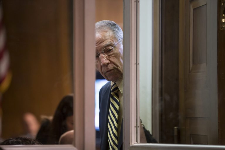 Sen. Chuck Grassley, R-Iowa, has enjoyed positive approval ratings and a reputation as a hard worker. He never misses Senate votes and visits all 99 Iowa counties each year. (AP Photo/J. Scott Applewhite)