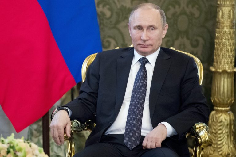 Increasing tensions with Moscow over U.S. strikes on Syria have complicated the Democrats' argument that President Trump is too close to Russia, even as congressional committees continue to investigate Russian interference in the presidential election and any collusion with the Trump campaign. (AP Photo/Pavel Golovkin, pool)