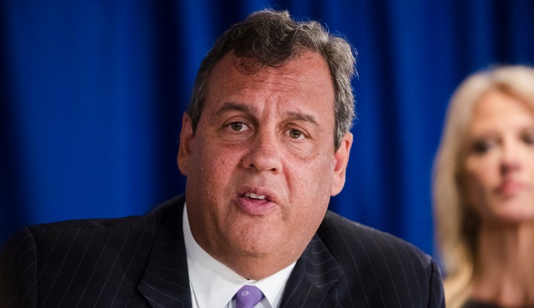 The two-term Republican governor chairs Trump's Commission on Combating Drug Addiction and the Opioid Crisis. (AP Photo/Matt Rourke)