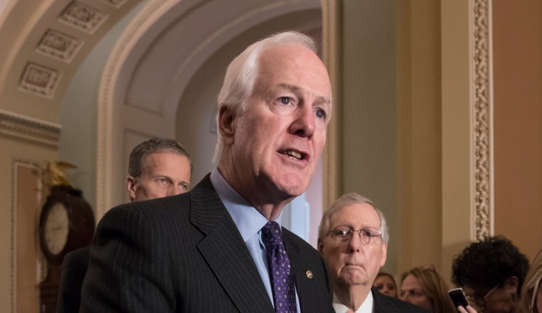 Sen. John Cornyn said his bill will look to carve out an equitable arrangement so that both ethanol farmers and oil refiners can compete. (AP Photo/J. Scott Applewhite)