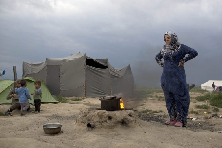 Obama promised to welcome 10,000 Syrian refugees into the United States the 2016 fiscal year. But the Paris terrorist attacks led to complaints from Republicans who say they doubt the Department of Homeland Security can conduct adequate background checks to verify that no terrorists enter the country posing as refugees. (AP Photo/Petros Giannakouris)