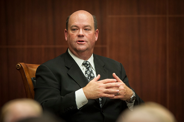 Ryan Lance, chief executive officer of ConocoPhillips, speaks at The Center for Strategic and International Studies (CSIS) in Washington, D.C., U.S., on Wednesday, Jan. 14. (Pete Marovich/Bloomberg via Getty Images)