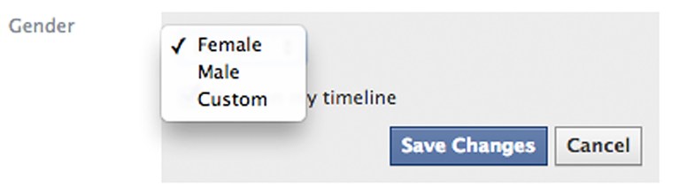 Facebook users, others react to gender options