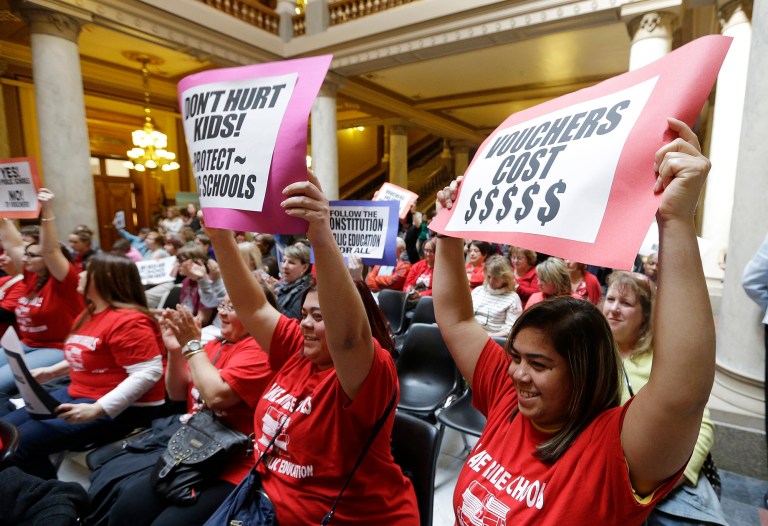 The Scholarships for Opportunity and Results Act would provide D.C. families with federal money they can use to attend private schools. (AP Photo/Darron Cummings)