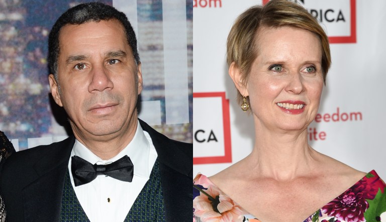 David Paterson and Cynthia Nixon