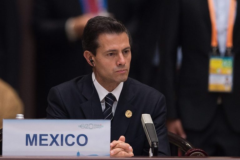 The politicians talked about job growth and other issues that affect both areas. (Nicolas Asfouri/Pool Photo via AP)