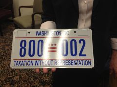 Obama to add ‘taxation without representation’ plates to limo this weekend