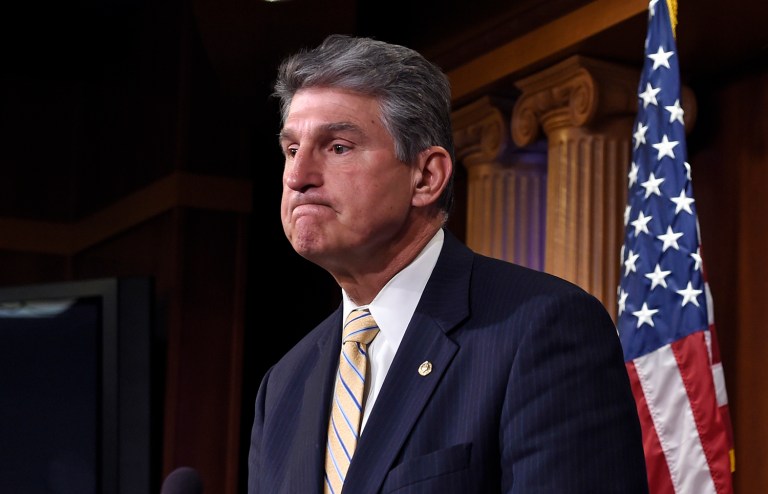 Sen. Joe Manchin, D-W.Va., said Minority Leader Chuck Schumer was OK with him skipping the meeting because Manchin's role in the Democratic conference is to be one of the avenues of discussion with Republicans. (AP Photo/Susan Walsh)