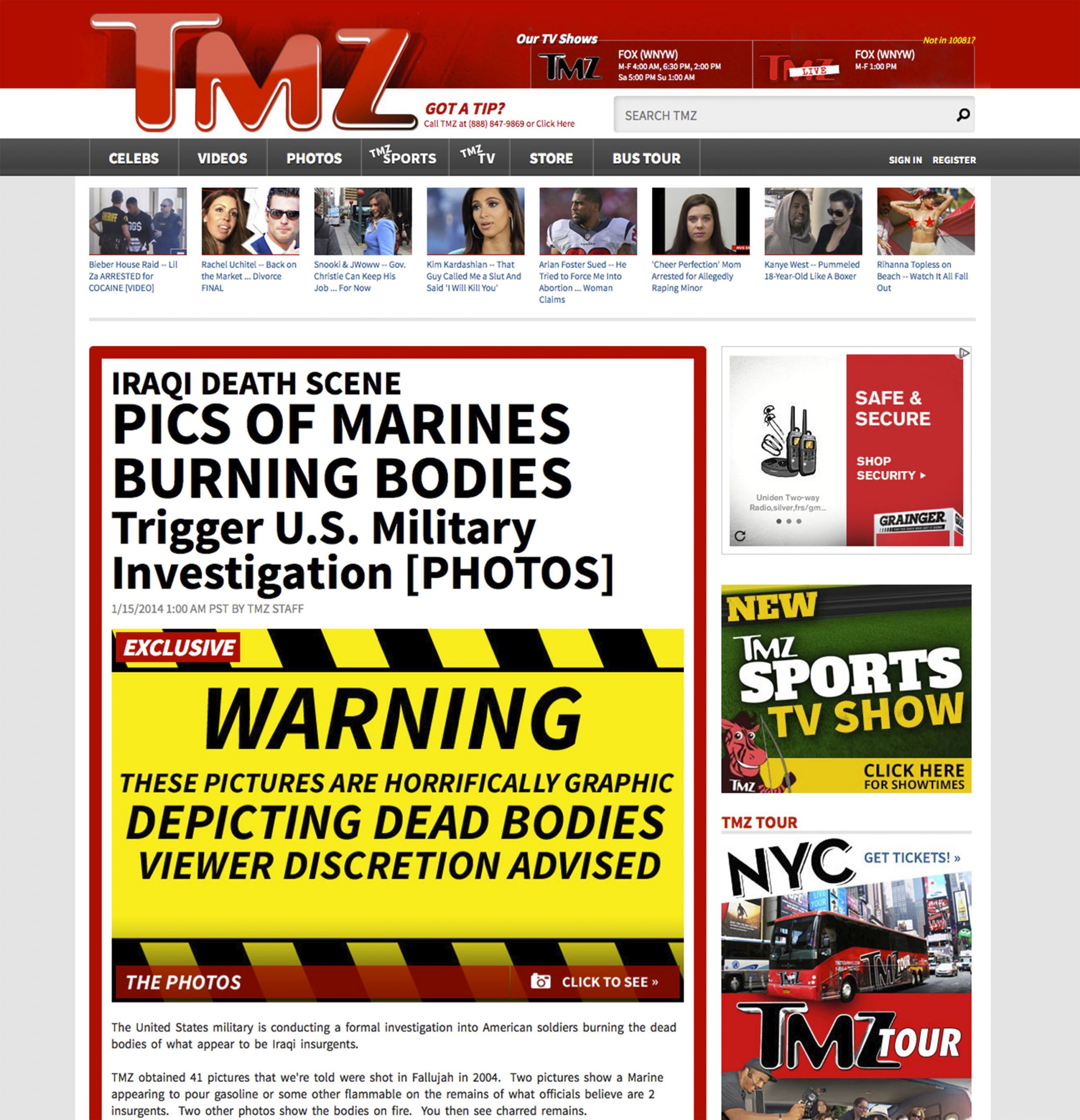 Marines probing validity of online Iraq war photos