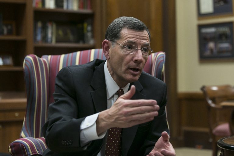 Sen. John Barrasso has been waiting seven years for this.