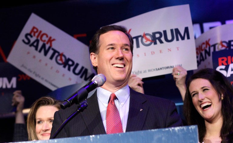 Santorum eyes a second chance to beat Romney
