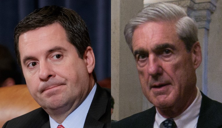 Devin Nunes and Robert Mueller.