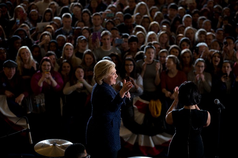 Democratic presidential hopeful Hillary Clinton told voters in New Hampshire Friday that there is 