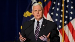Pence hedges on easing Russia sanctions, saying it ‘depends’