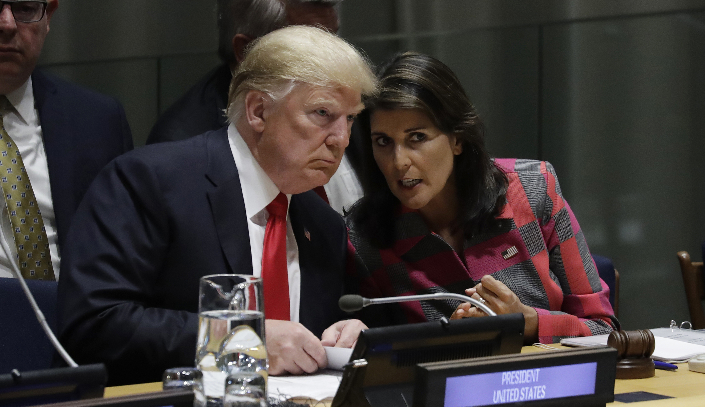 Nikki Haley huddles with Trump ahead of UN exit
