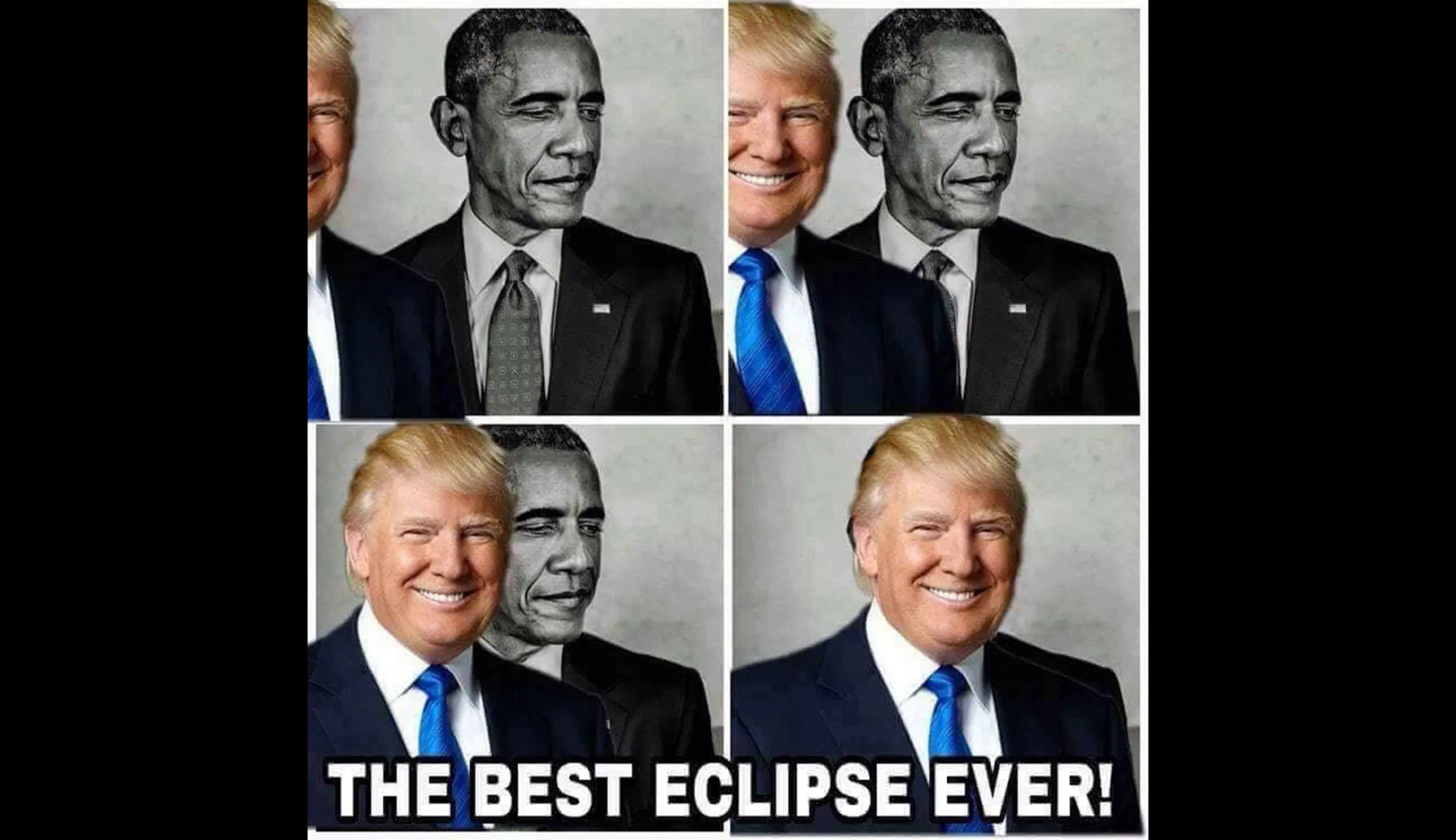 Trump retweets meme of him eclipsing Obama: ‘Best eclipse ever!’