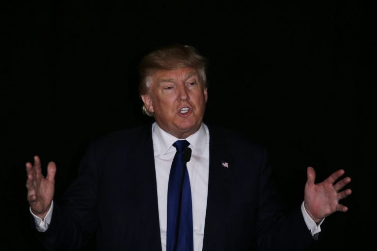 Republican presidential candidate Donald Trump referenced 