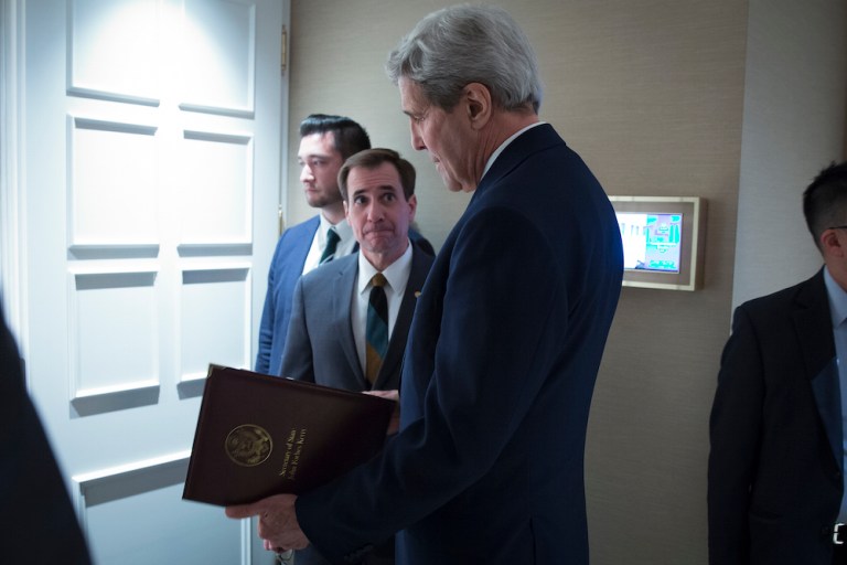 The Navy is still investigating the circumstances surrounding Iran's actions in detaining the U.S. sailors. (Carlo Allegri/Pool Photo via AP)