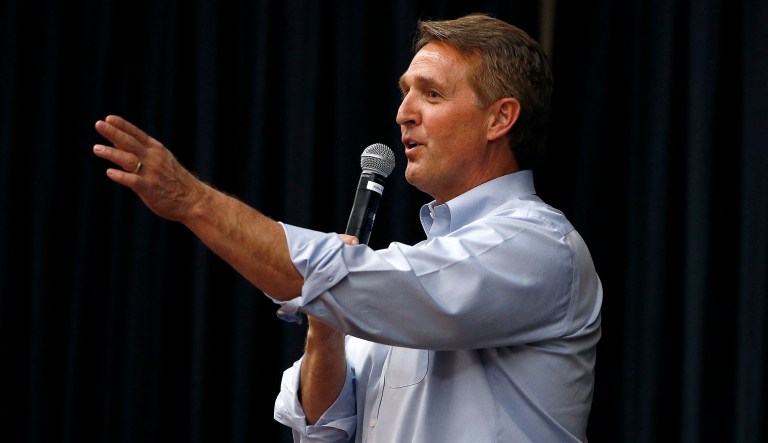 Arizona Republican Sen. Jeff Flake said that Republicans need to embrace a more forgiving immigration policy than the one designed under President Trump. (AP Photo/Ross D. Franklin, File)