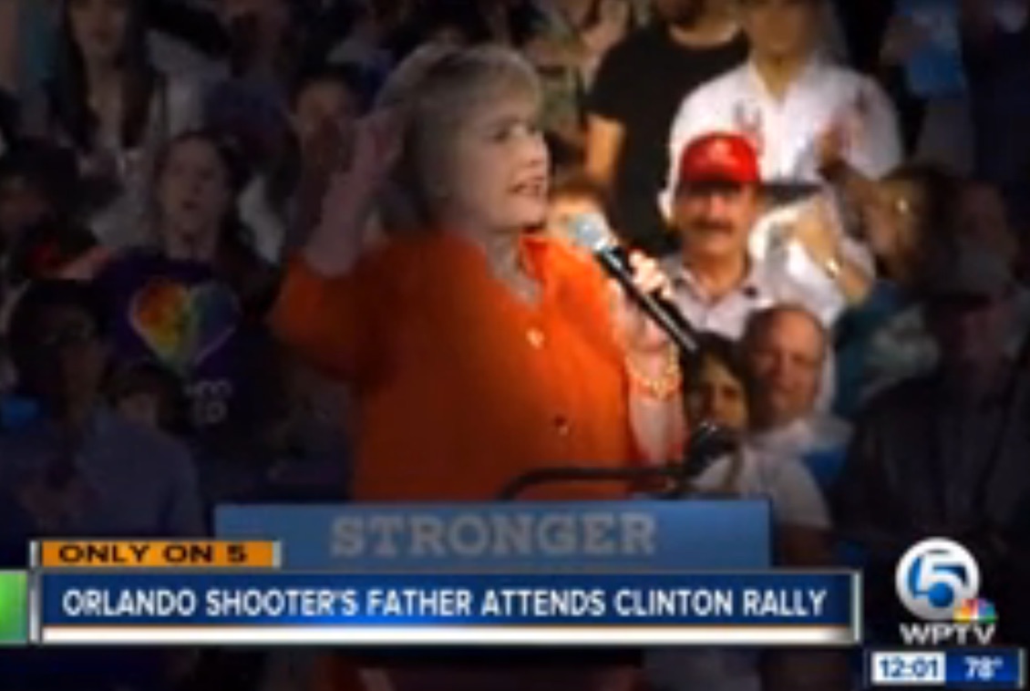 Clinton Disavows Support of Orlando Shooter’s Father