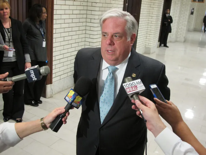 "We are going to put as much manpower and resources" on the street as possible, Larry Hogan reiterated to reporters. (AP Photo)Â 