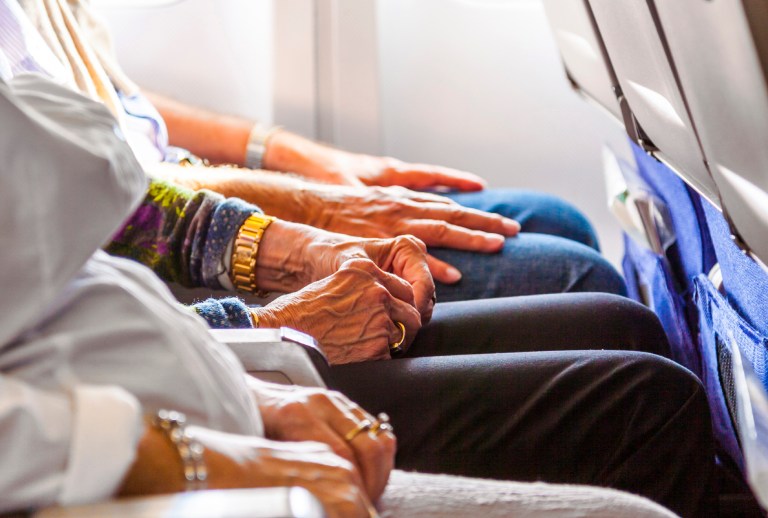 You can't push against the seat until the other person returns the reclining seat to its upright position. You can't scream and swear and throw things. If you do, the airplane will land at the nearest airport and let the cops put you in a seat you'll find even less comfy, Chapman writes. (iStock Photo)