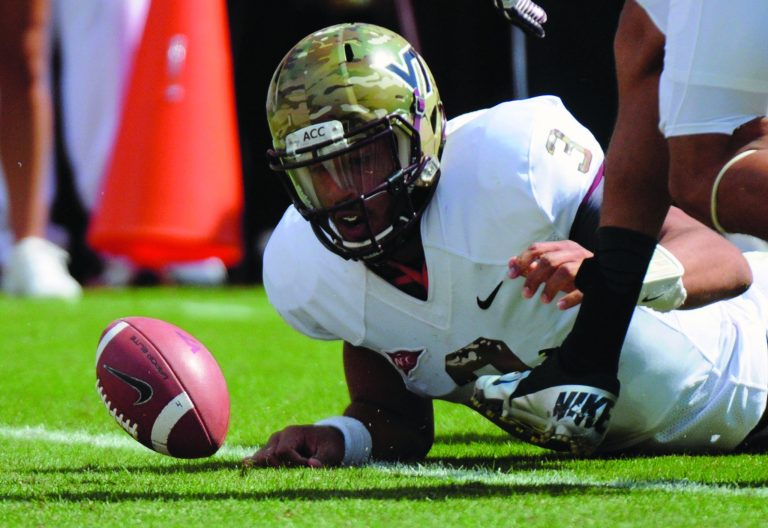 Don Petersen/AP
Virginia Tech quarterback Logan Thomas has thrown seven touchdown passes and four interceptions so far this season.