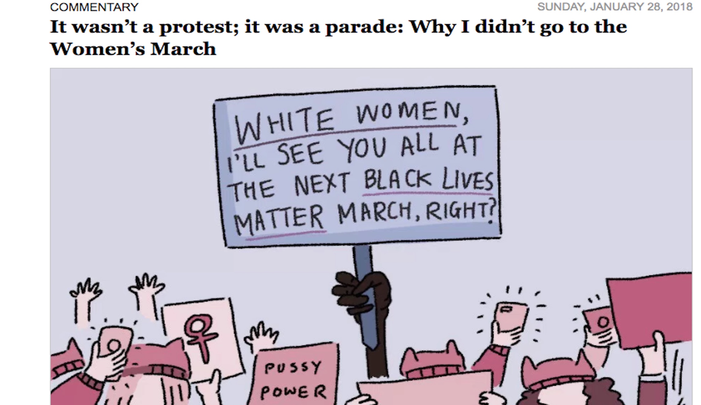 Women’s March not radical enough for UC Berkeley students